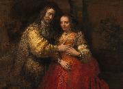 REMBRANDT Harmenszoon van Rijn Portrait of a Couple as Figures from the Old Testament, known as 'The Jewish Bride' oil